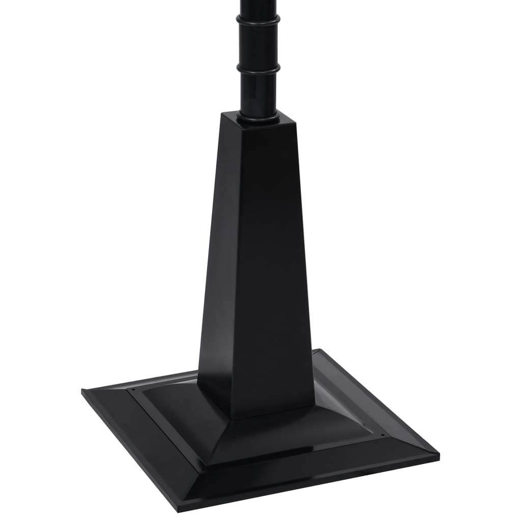 Jouluinen katuvalaisin joulupukilla musta ja pun. 188 cm PVC - Harrastajankoti.fi