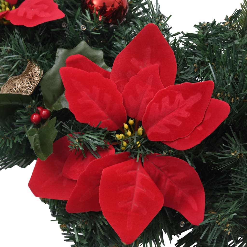 Jouluköynnös LED-valoilla vihreä 2,7 m PVC - Harrastajankoti.fi