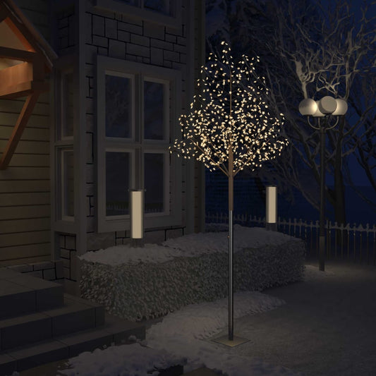 Joulukuusi 600 lämpimän valkoista LED-valoa kirsikankukka 300cm - Harrastajankoti.fi