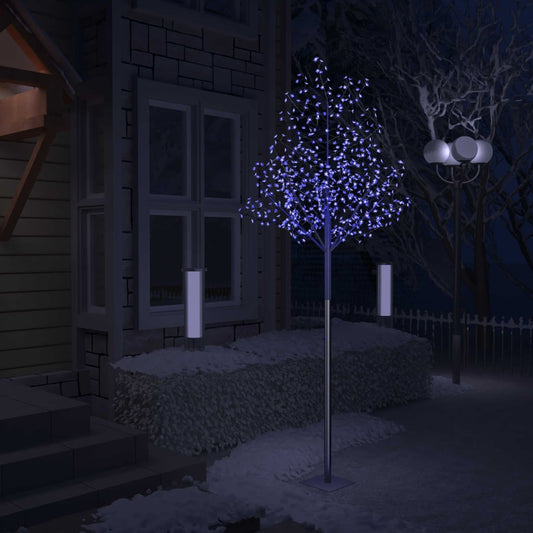 Joulukuusi 600 sinistä LED-valoa kirsikankukka 300 cm - Harrastajankoti.fi