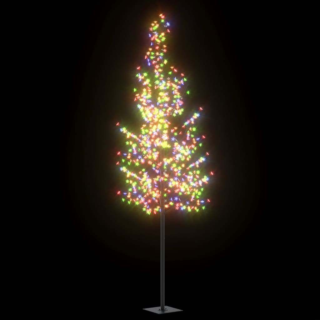 Joulukuusi 600 värikästä LED-valoa kirsikankukka 300 cm - Harrastajankoti.fi