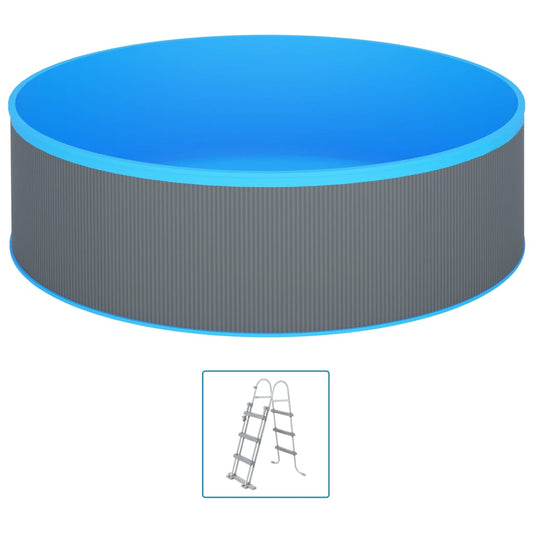 Kahluuallas 4-askelmaiset tikkaat 350x90 cm harmaa - Harrastajankoti.fi