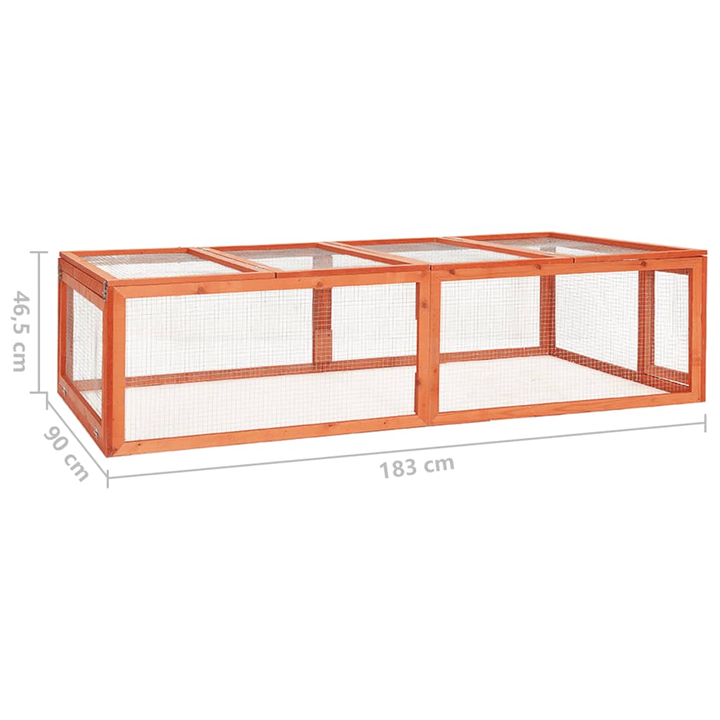Kaninkoppi 183x90x46,5 cm täysi kuusi - Harrastajankoti.fi