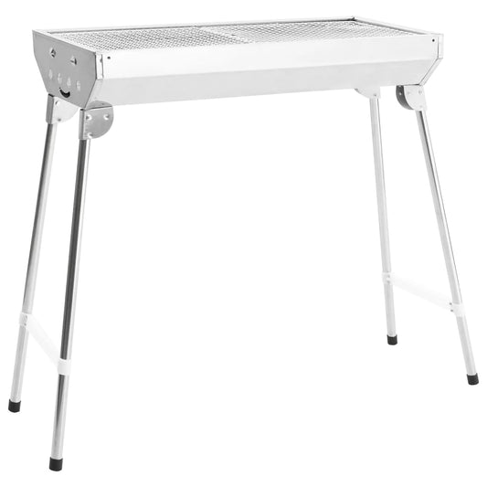 Kannettava kokoontaittuva retkigrilli ruostumaton teräs - Harrastajankoti.fi