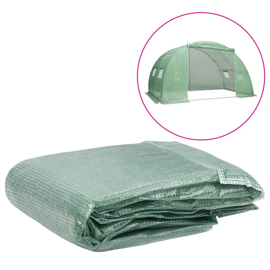 Kasvihuoneen vaihtokate (8 m²) 400x200x200 cm vihreä - Harrastajankoti.fi