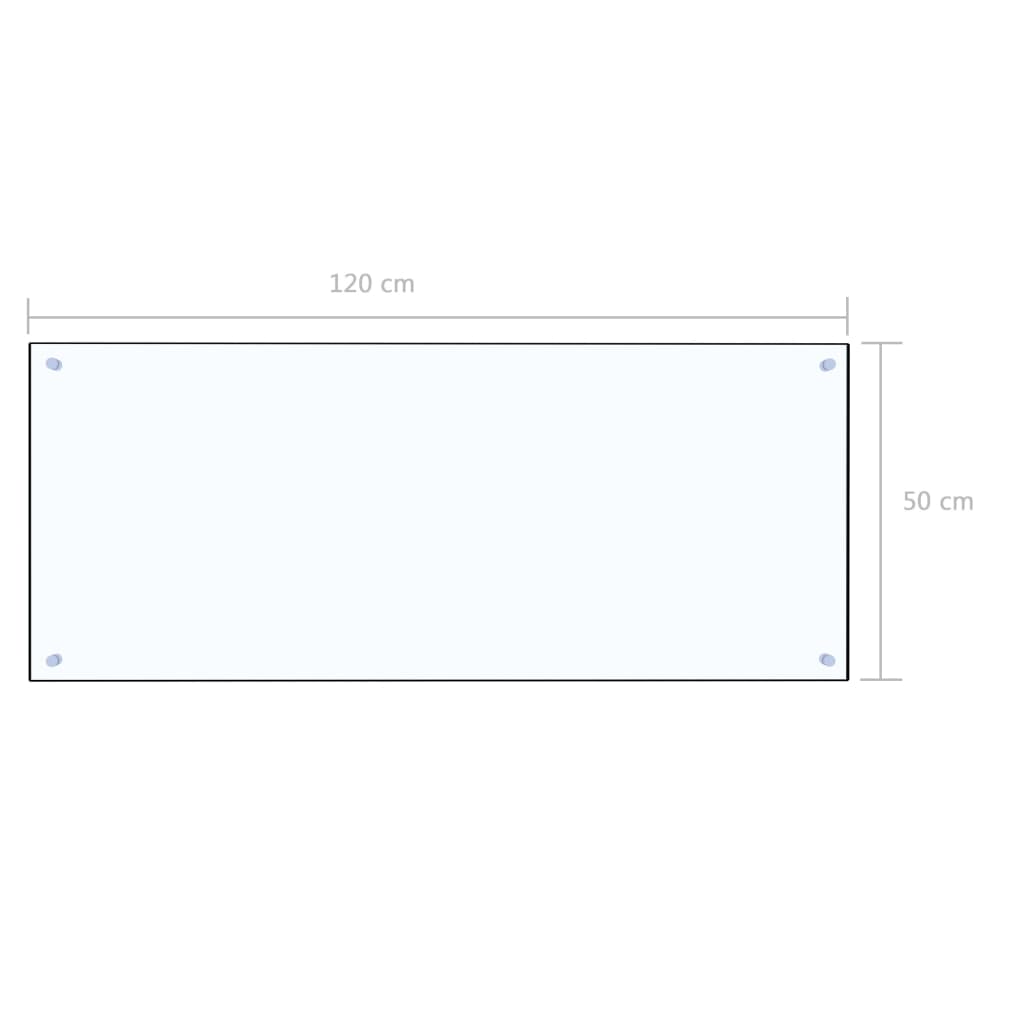 Keittiön roiskesuoja läpinäkyvä 120x50 cm karkaistu lasi - Harrastajankoti.fi