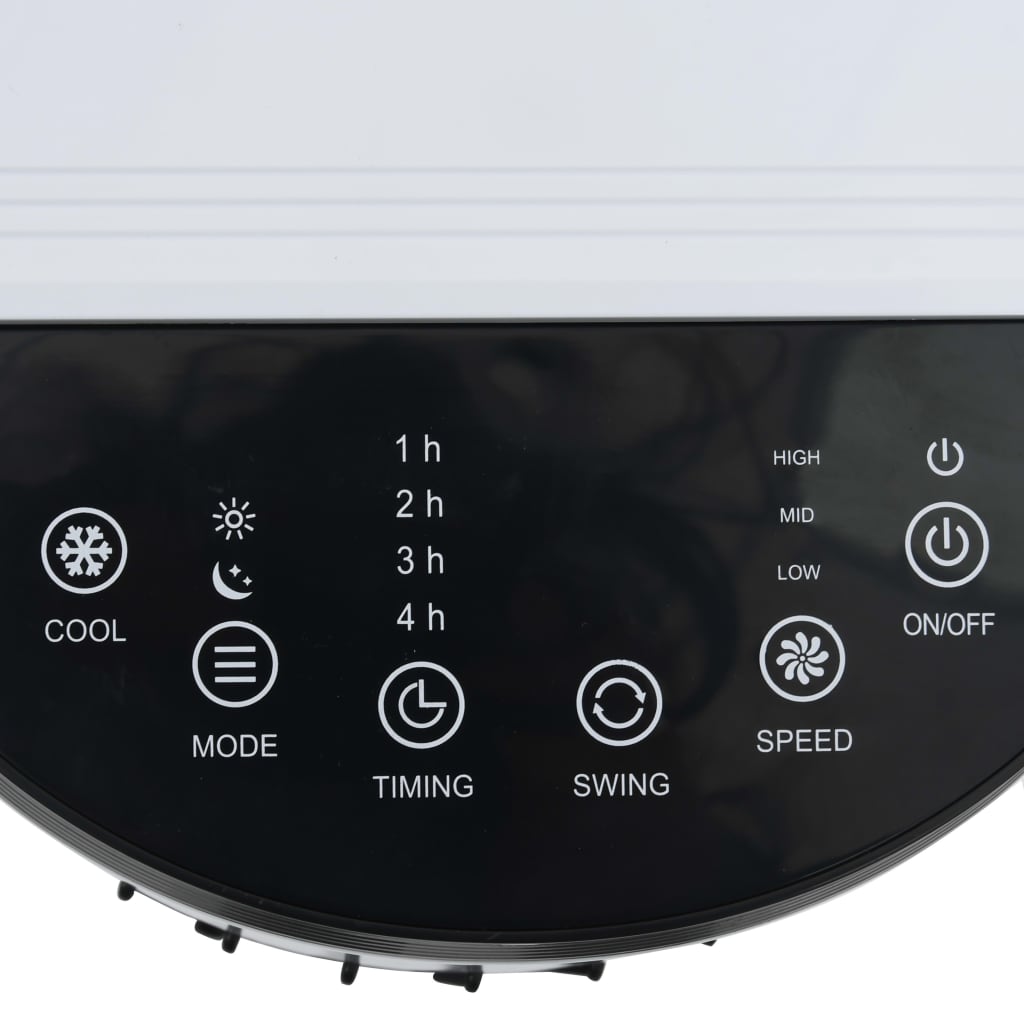 3-in-1 siirrettävä ilmanjäähdytin valkoinen ja musta 60 W - Harrastajankoti.fi