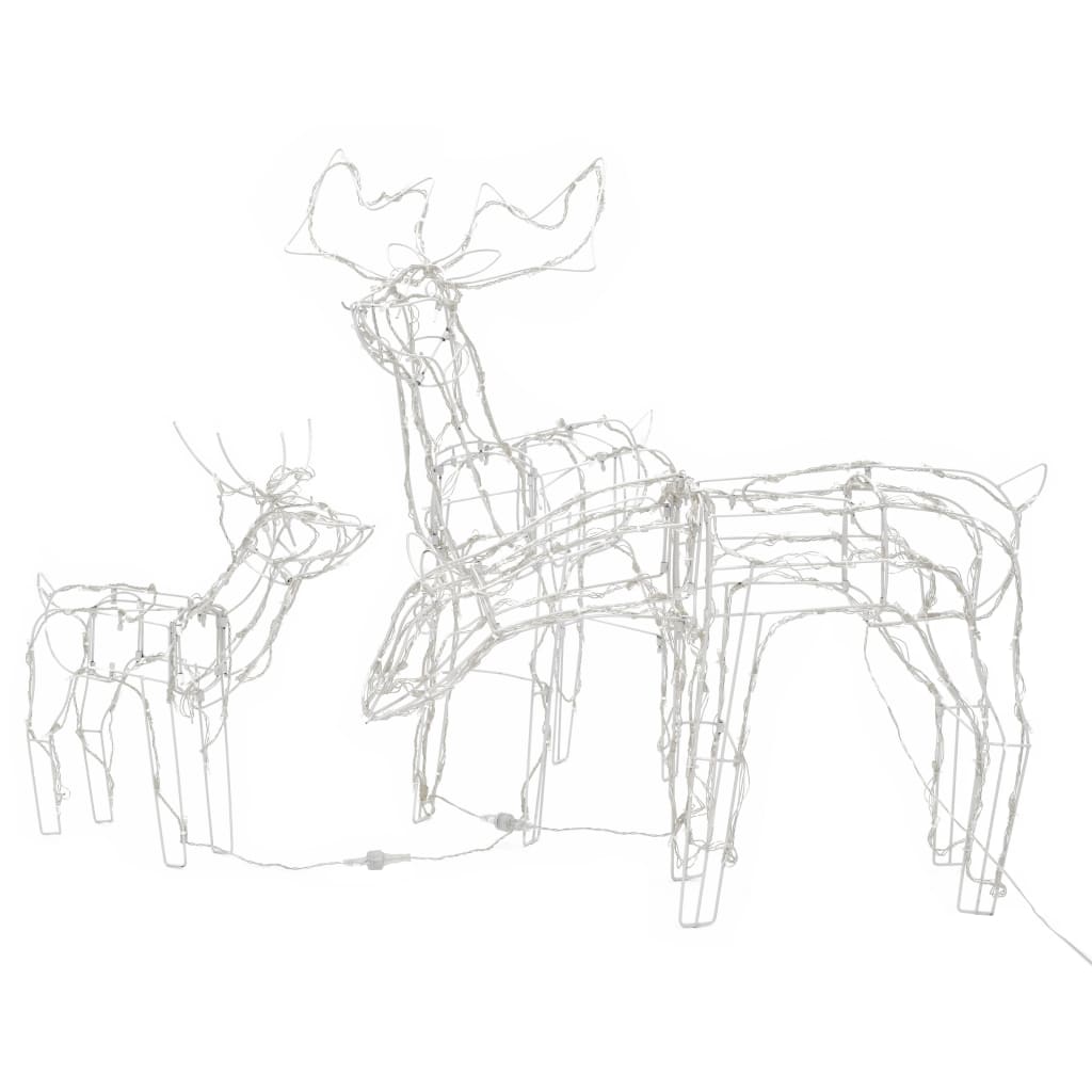 3-osainen Poro jouluvalokoriste 229 LEDiä - Harrastajankoti.fi