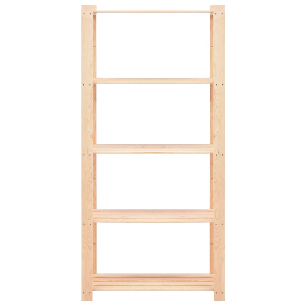 5-kerroksiset varastohyllyt 2 kpl 80x38x170cm täysi mänty 250kg - Harrastajankoti.fi