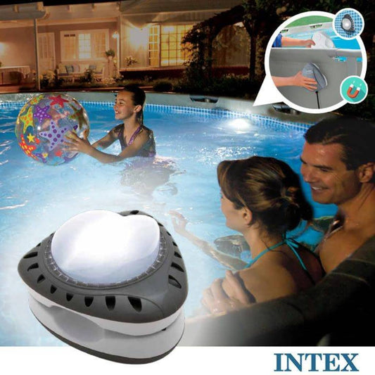Intex Magneettinen LED uima-altaan seinävalaisin 28698 - Harrastajankoti.fi