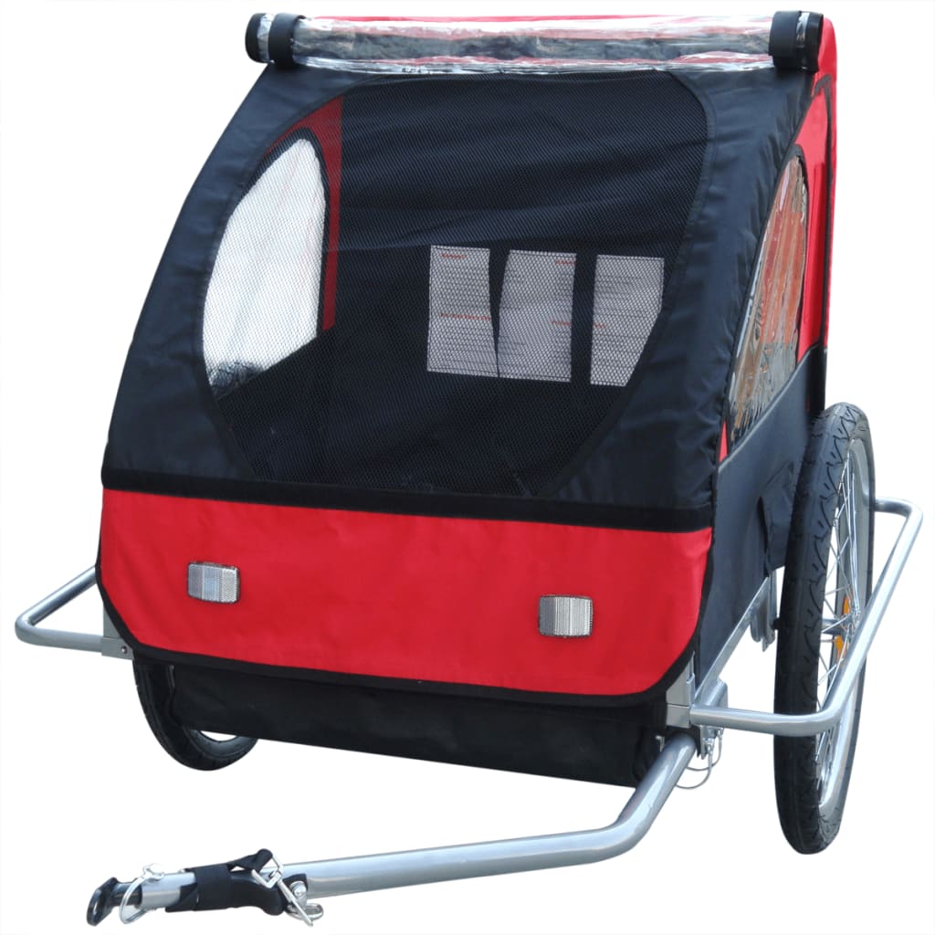 Polkupyörän Peräkärry Lapsille Lisäliittimellä Punainen 36 kg - Harrastajankoti.fi