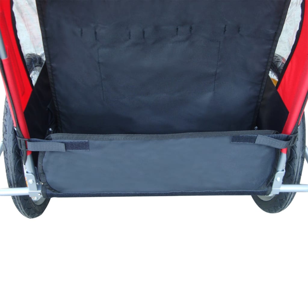 Polkupyörän Peräkärry Lapsille Lisäliittimellä Punainen 36 kg - Harrastajankoti.fi