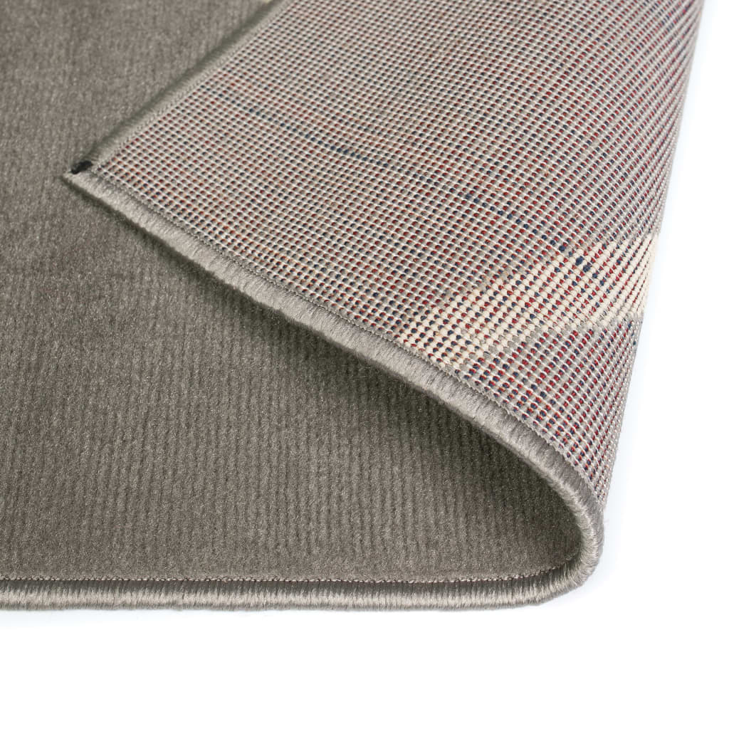 Moderni matto ympyräkuvio 80x150 cm harmaa - Harrastajankoti.fi