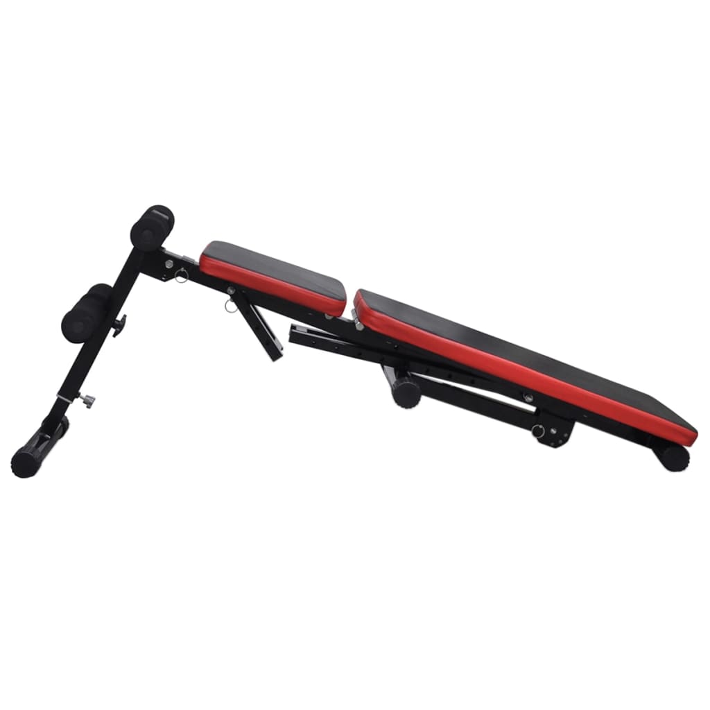 Säädettävä kuntopenkki tangolla, levy- ja käsipainoilla 60,5 kg - Harrastajankoti.fi