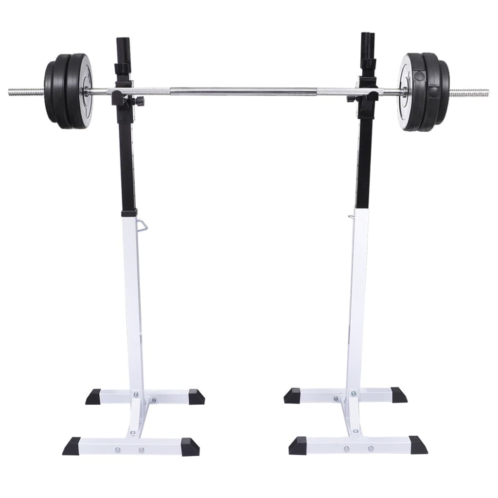 Kyykkyteline painotangolla + levy- ja käsipainosarja 30,5 kg - Harrastajankoti.fi