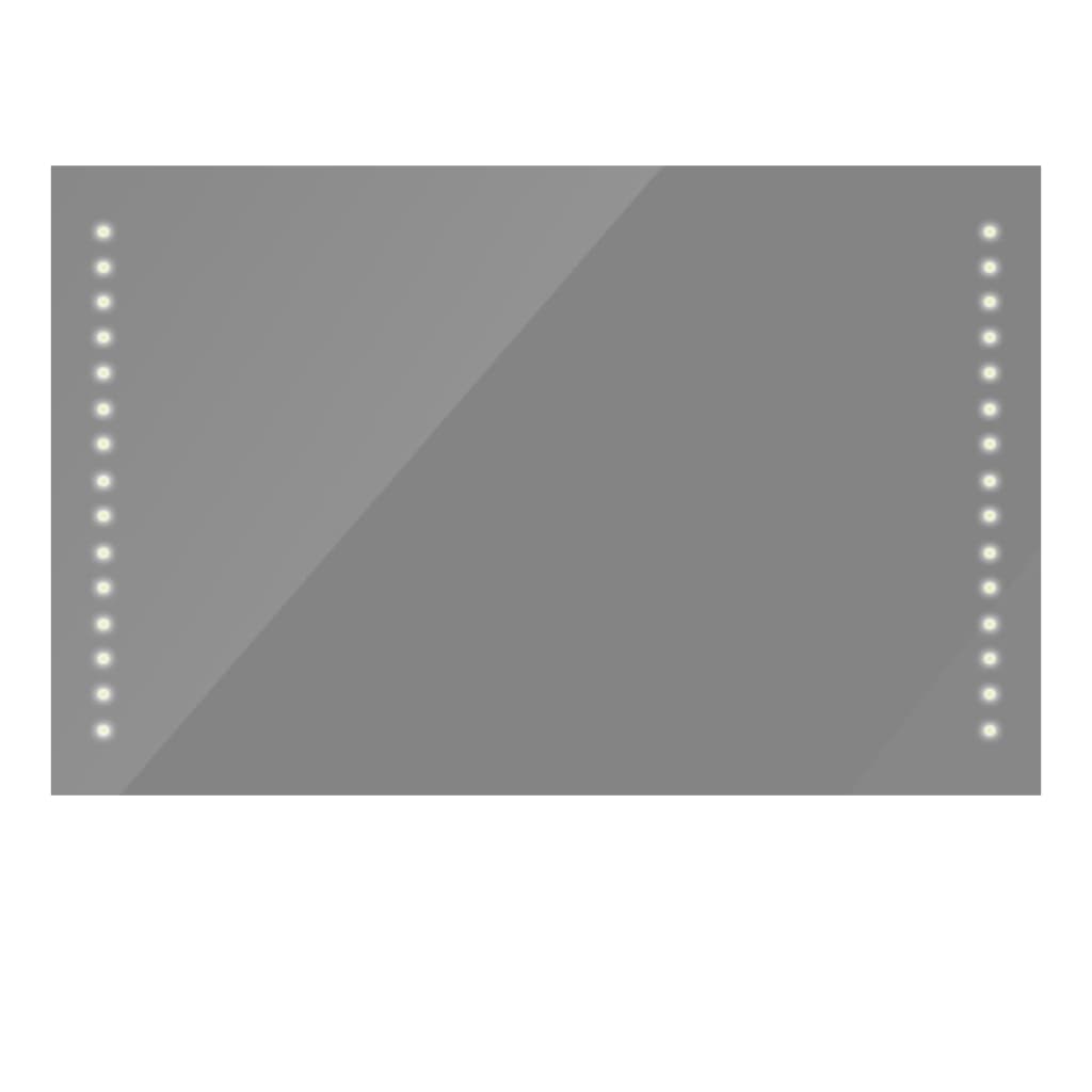 Kylpyhuoneen peili LED-valoilla 100x60 cm - Harrastajankoti.fi