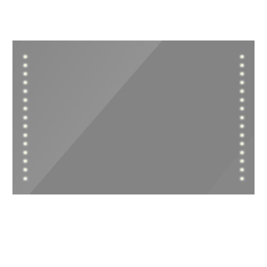 Kylpyhuoneen peili LED-valoilla 100x60 cm - Harrastajankoti.fi