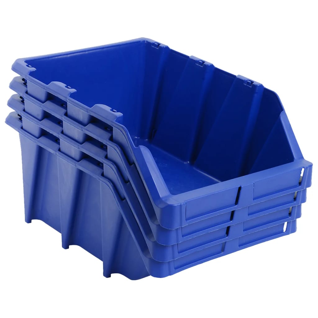 Pinottavat säilytyslokerot 20 kpl 265x420x178 mm sininen - Harrastajankoti.fi