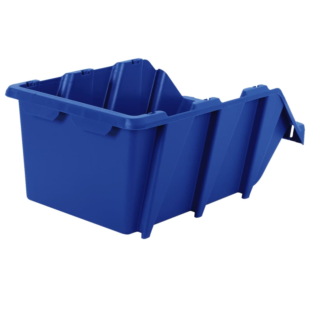 Pinottavat säilytyslokerot 20 kpl 265x420x178 mm sininen - Harrastajankoti.fi