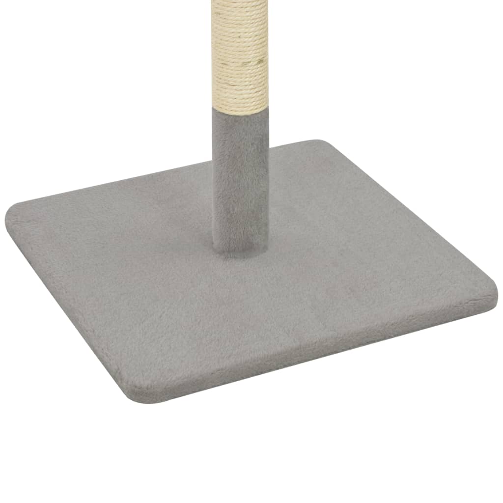 Kissan raapimispuu sisal-pylväällä 40x40x80 cm harmaa - Harrastajankoti.fi