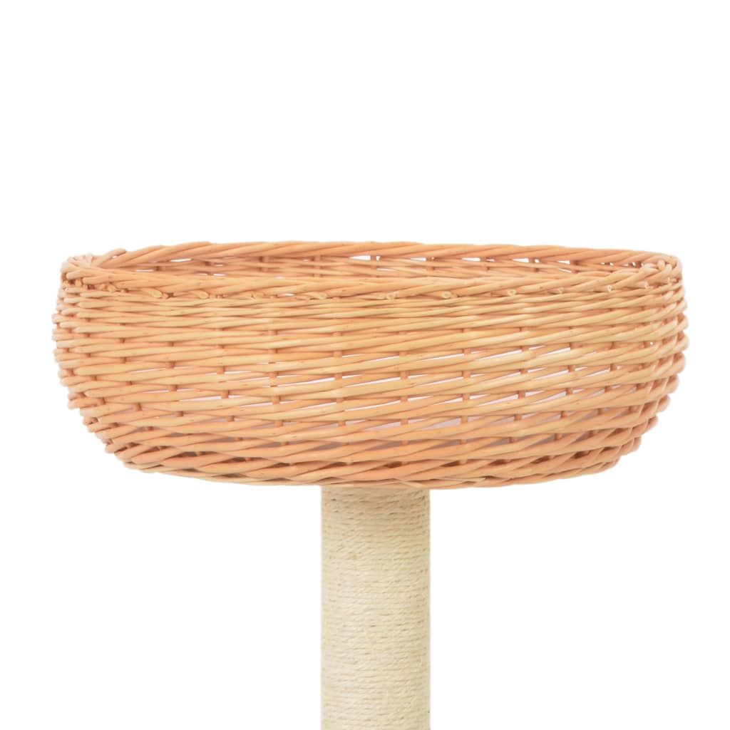 Kissan kiipeilypuu sisal-pylväällä luonnollinen paju - Harrastajankoti.fi