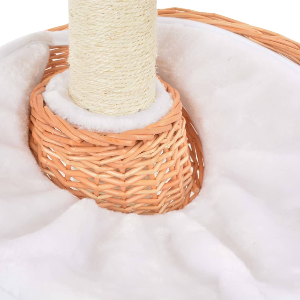 Kissan kiipeilypuu sisal-pylväällä luonnollinen paju - Harrastajankoti.fi