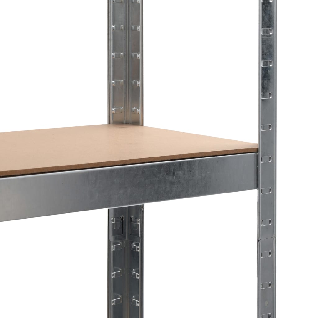 Varastohyllyt 2 kpl hopea 90x30x180 cm teräs - Harrastajankoti.fi