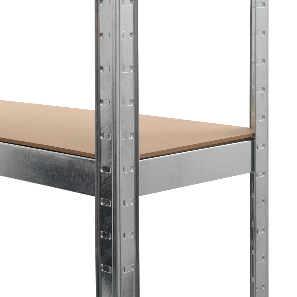 Varastohyllyt 2 kpl hopea 90x30x180 cm teräs - Harrastajankoti.fi