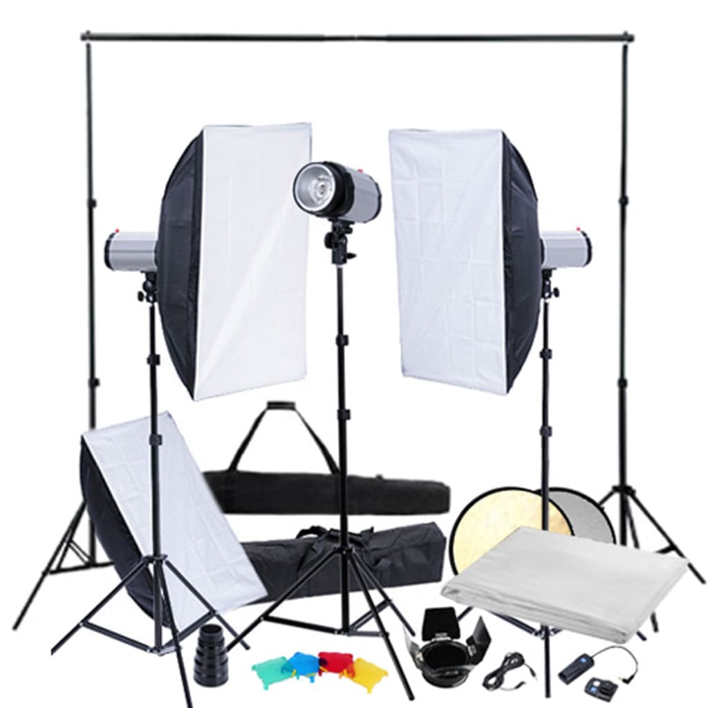 Studiosarja softboxit & kolmijalat, 3 salamaa - Harrastajankoti.fi