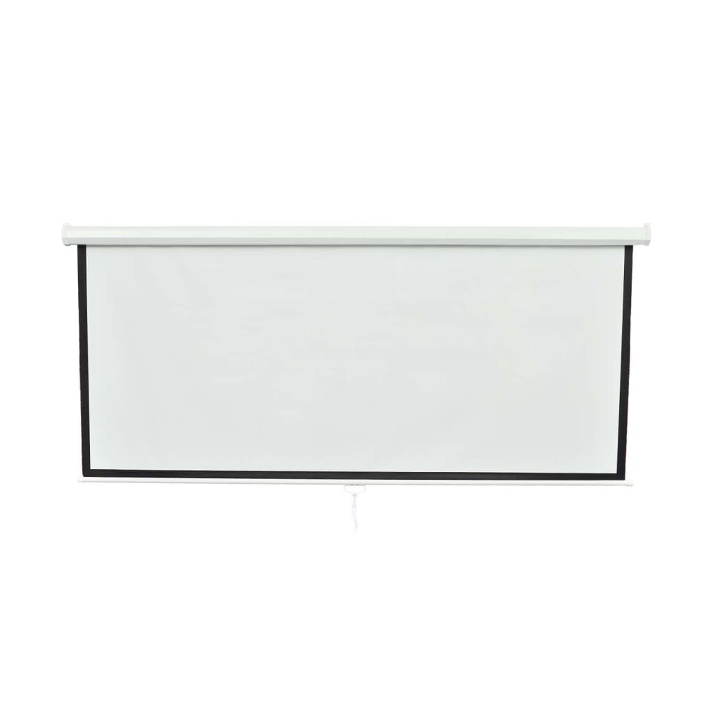 Manuaalinen Valkokangas 160x90cm Valkoinen 16:9 Seinä-/Kattokiinnitys - Harrastajankoti.fi
