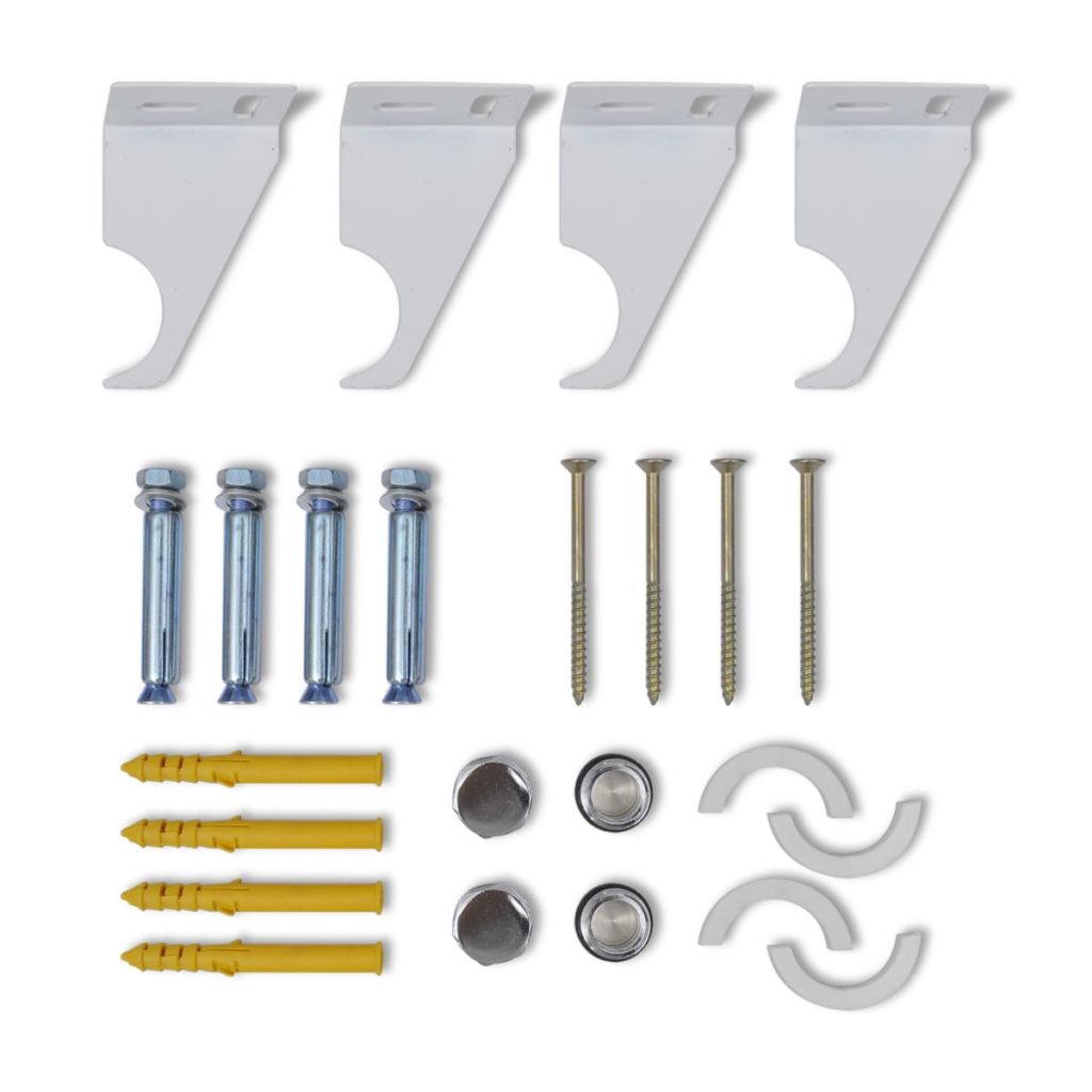 Lämmittävä Pyyheteline 542mm + Valkoinen Lämpöpaneeli 542 mm x 900 mm - Harrastajankoti.fi