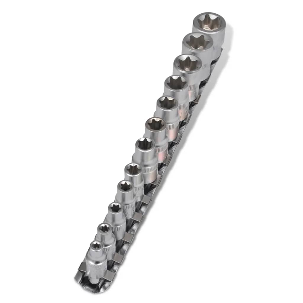 Torx-tähtihylsysarja 12 kpl Klipsinauhalla - Harrastajankoti.fi
