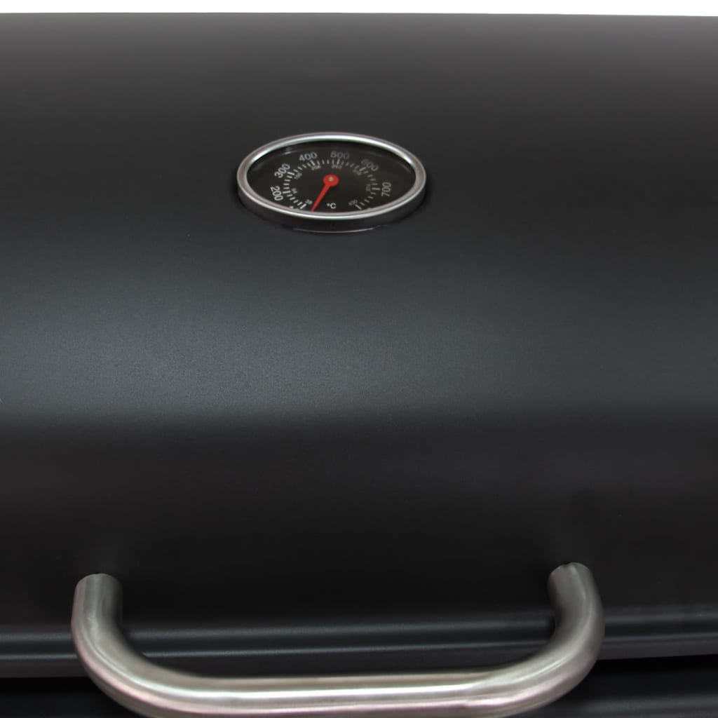 Kaasugrilli ruostumaton teräs 4+1 poltinta Musta - Harrastajankoti.fi