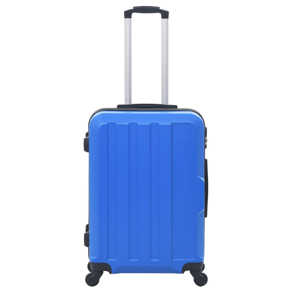 Kovapintainen matkalaukkusarja 3 kpl sininen ABS - Harrastajankoti.fi