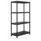 Varastohyllyt 5 kpl muovi 60x30x138 cm musta - Harrastajankoti.fi
