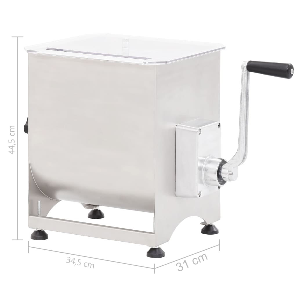 Lihasekoitin vaihdelaatikolla hopea ruostumaton teräs - Harrastajankoti.fi