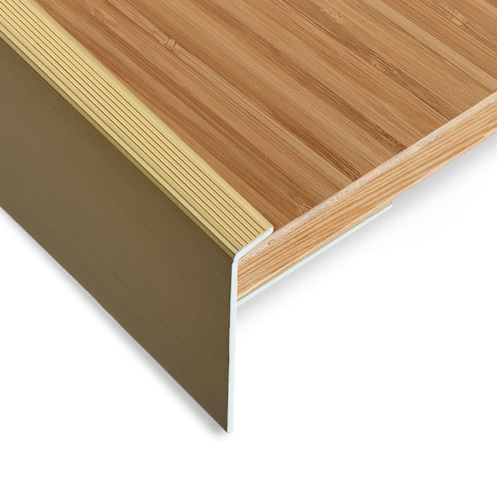 F-muotoiset portaikon suojukset 15 kpl alumiini 90 cm kulta - Harrastajankoti.fi