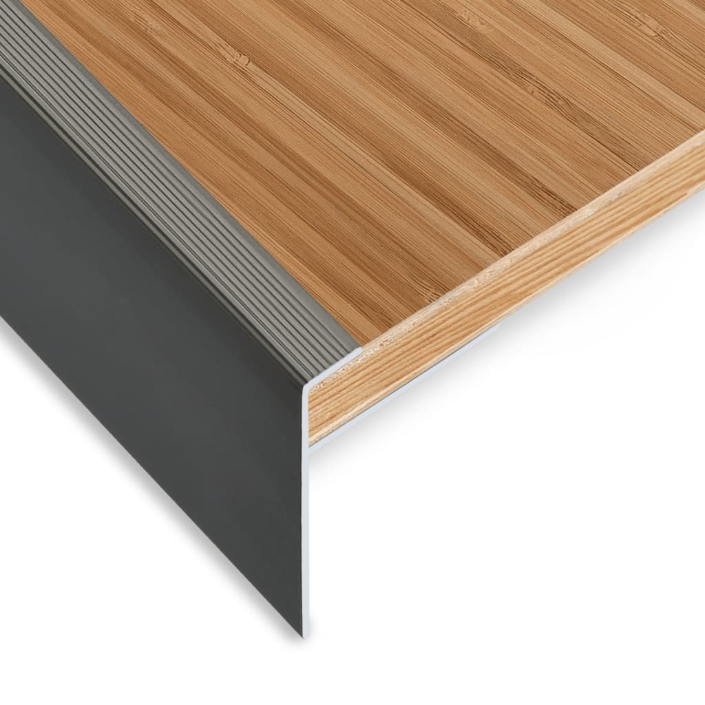 F-muotoiset portaikon suojukset 15 kpl alumiini 90 cm ruskea - Harrastajankoti.fi