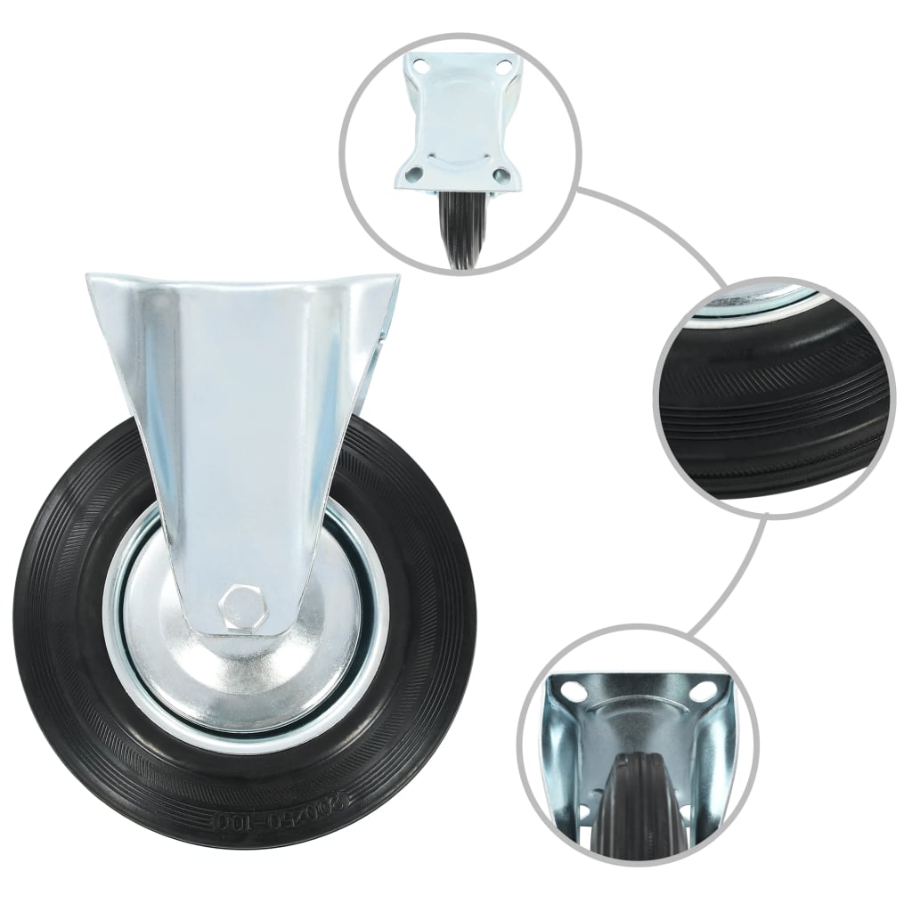 Rullapyörät 8 kpl 200 mm - Harrastajankoti.fi