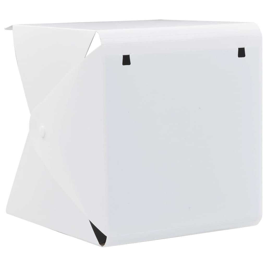 Kokoontaittuva LED-studiovalolaatikko 23x25x25 cm valkoinen - Harrastajankoti.fi