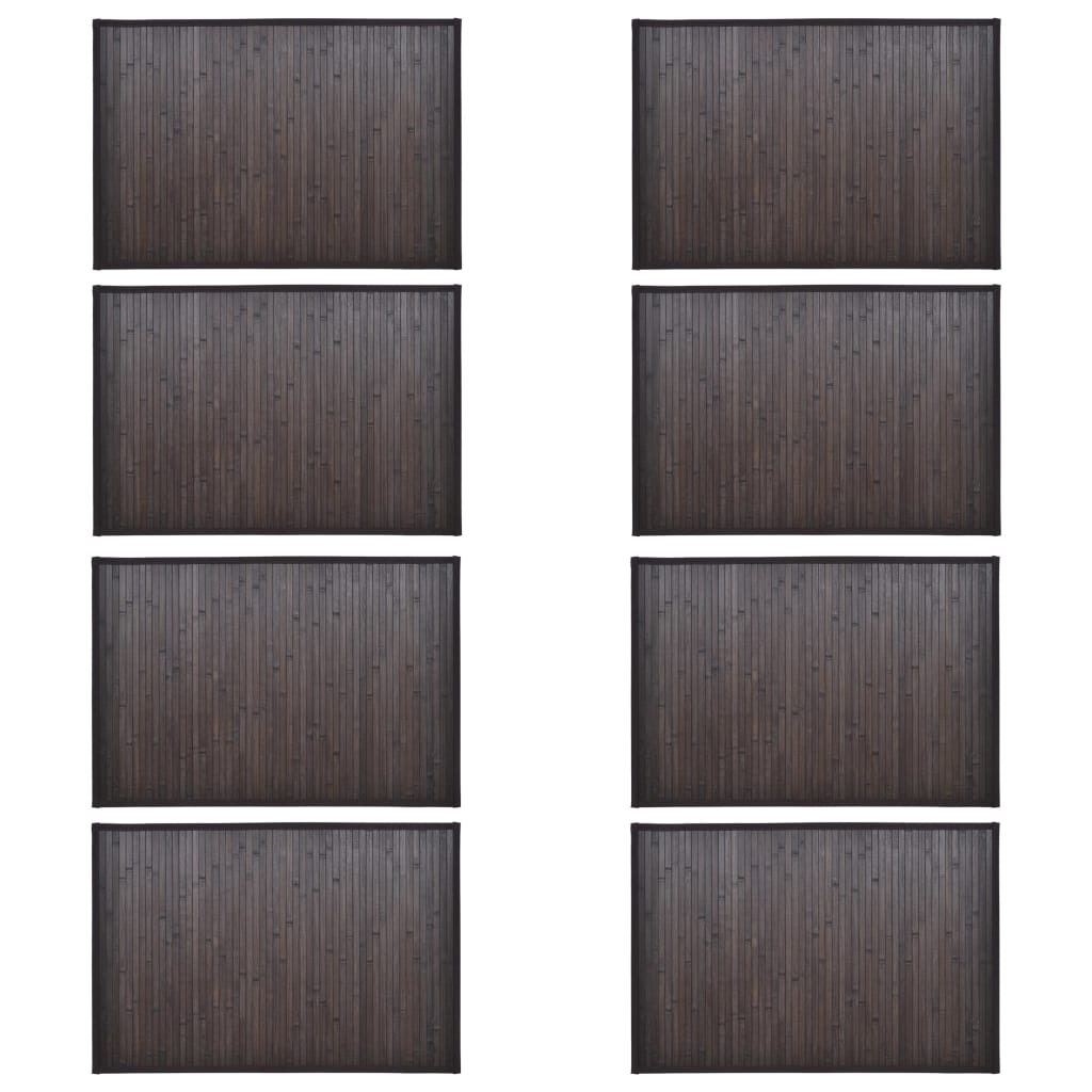 Bambu kylpymatto 8 kpl 40x50 cm tummanruskea - Harrastajankoti.fi