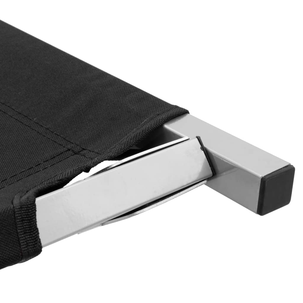 Leirisänky 210x80x48 cm XXL musta - Harrastajankoti.fi