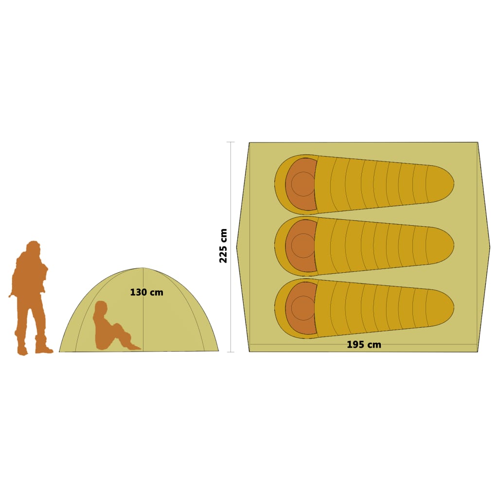 Pop Up Retkeilyteltta 2-3 henkeä 240x210x140 cm sininen - Harrastajankoti.fi