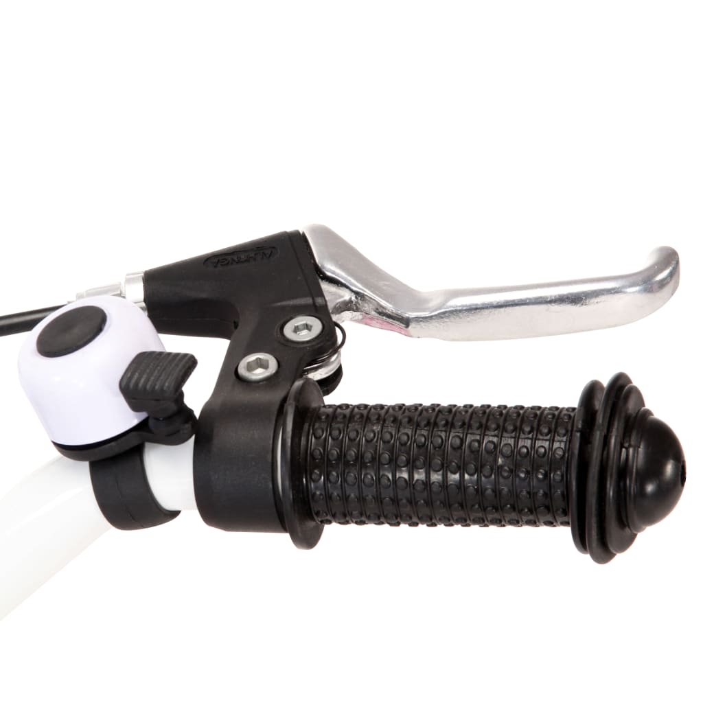 Lasten pyörä etutarakalla 16" valkoinen ja pinkki - Harrastajankoti.fi