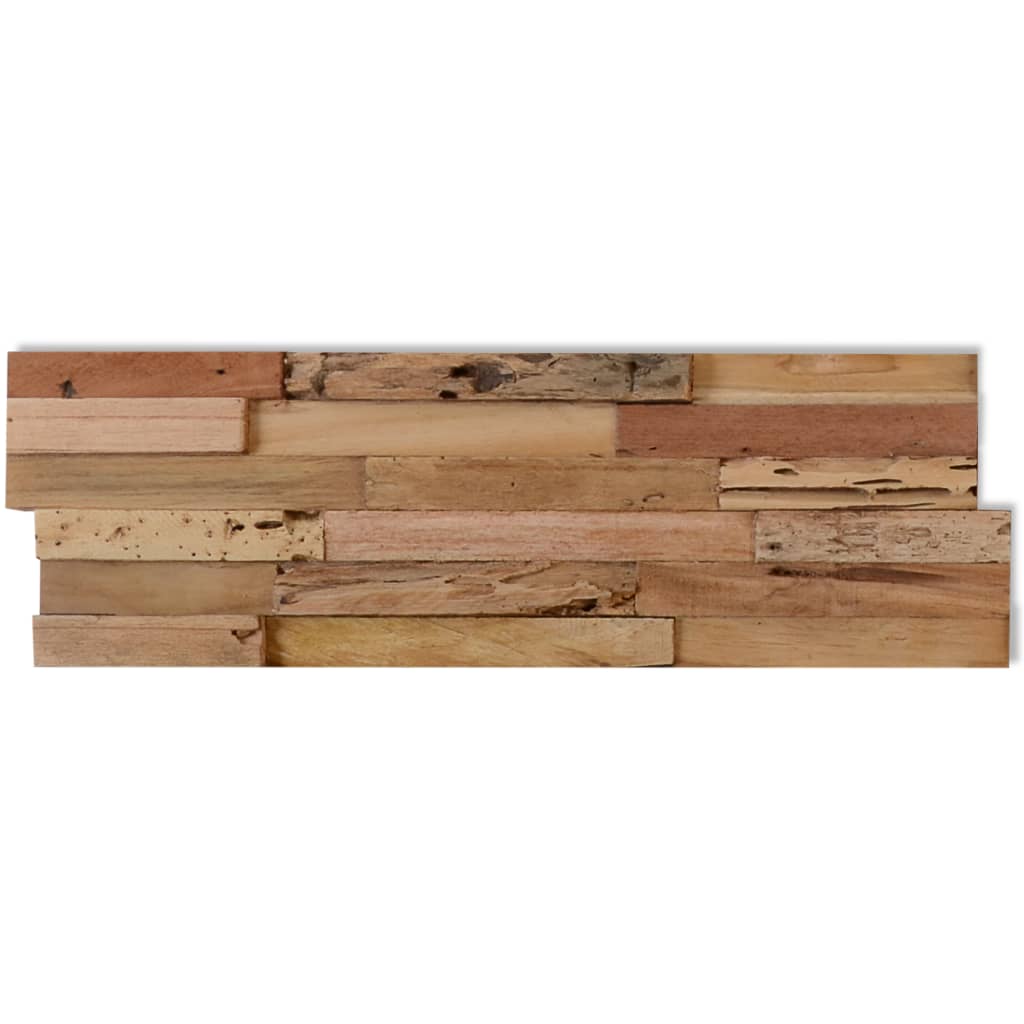 Seinäpaneelit 20 kpl uusiokäytetty tiikki 2 m² - Harrastajankoti.fi