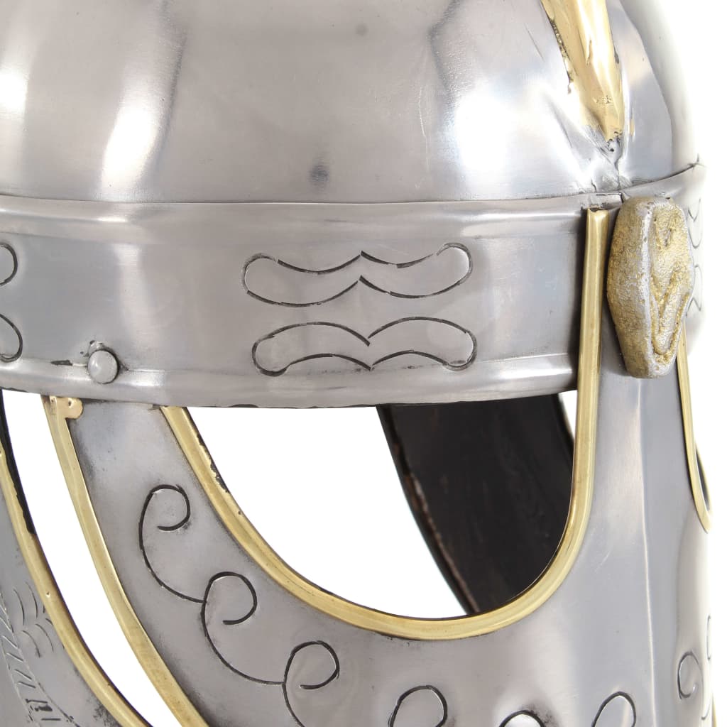 Beowulfin kypärä antiikki kopio hopea teräs - Harrastajankoti.fi