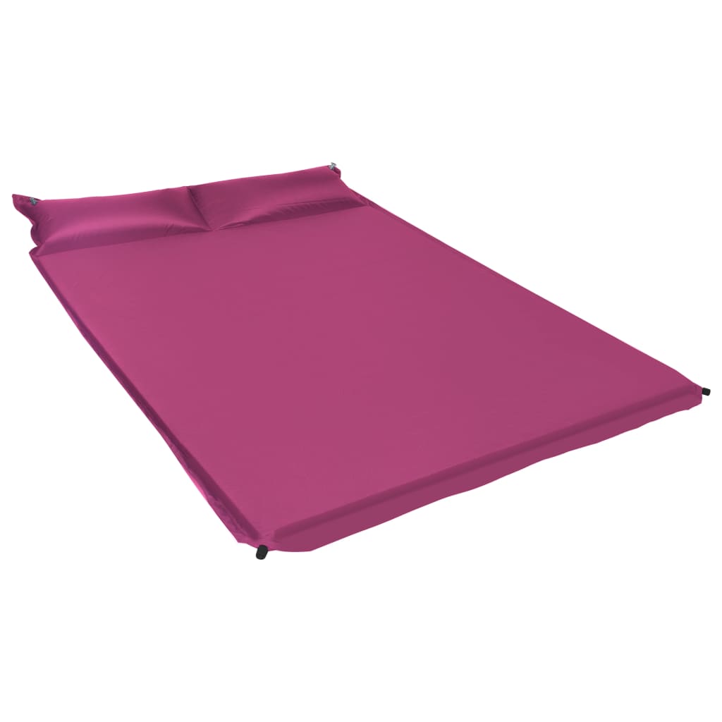 Täytettävä ilmapatja tyynyllä 130x190 cm vaaleanpunainen - Harrastajankoti.fi