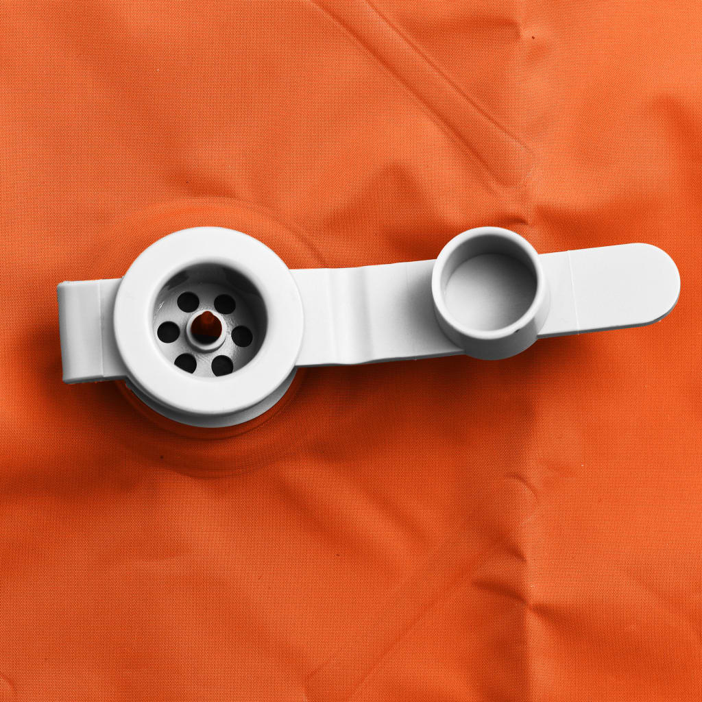 Täytettävä ilmapatja tyynyllä 58x190 cm oranssi - Harrastajankoti.fi