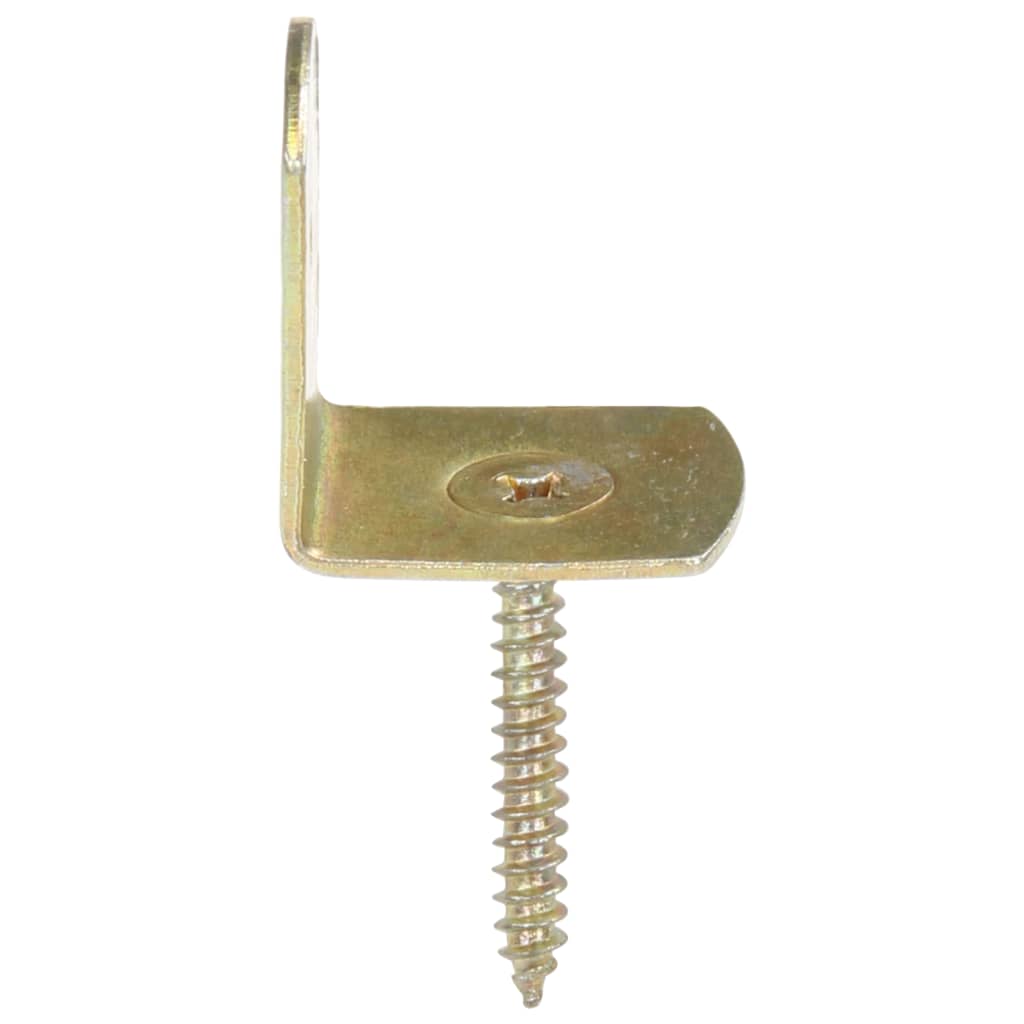 Aitapaneelin kiinnikkeet 24 kpl L-muoto galvanoitu metalli - Harrastajankoti.fi