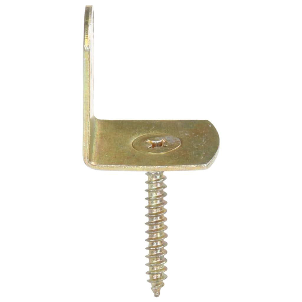 Aitapaneelin kiinnikkeet 48 kpl L-muoto galvanoitu metalli - Harrastajankoti.fi